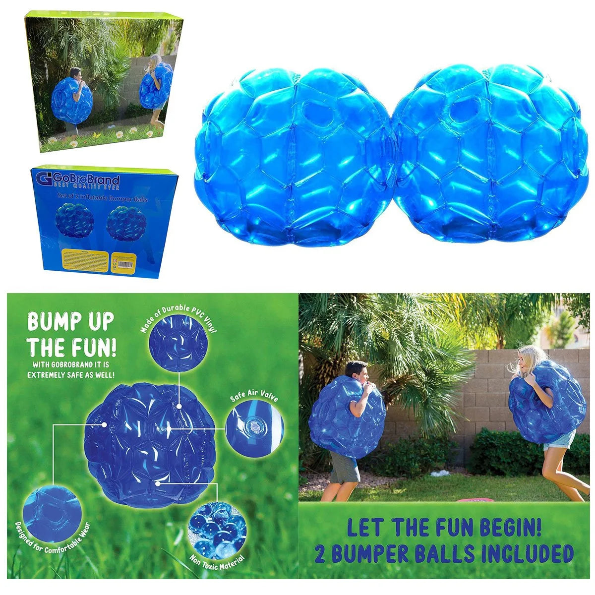 2 Pack 36 Inches Inflatable Bumper Balls - GAME295