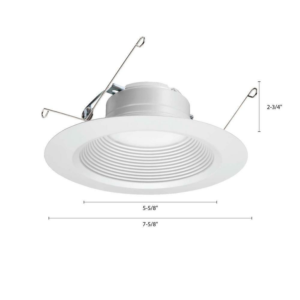 6” & 5” Led Dimmable Matte White Baffle 3000K Lithonia Lighting - MHD71