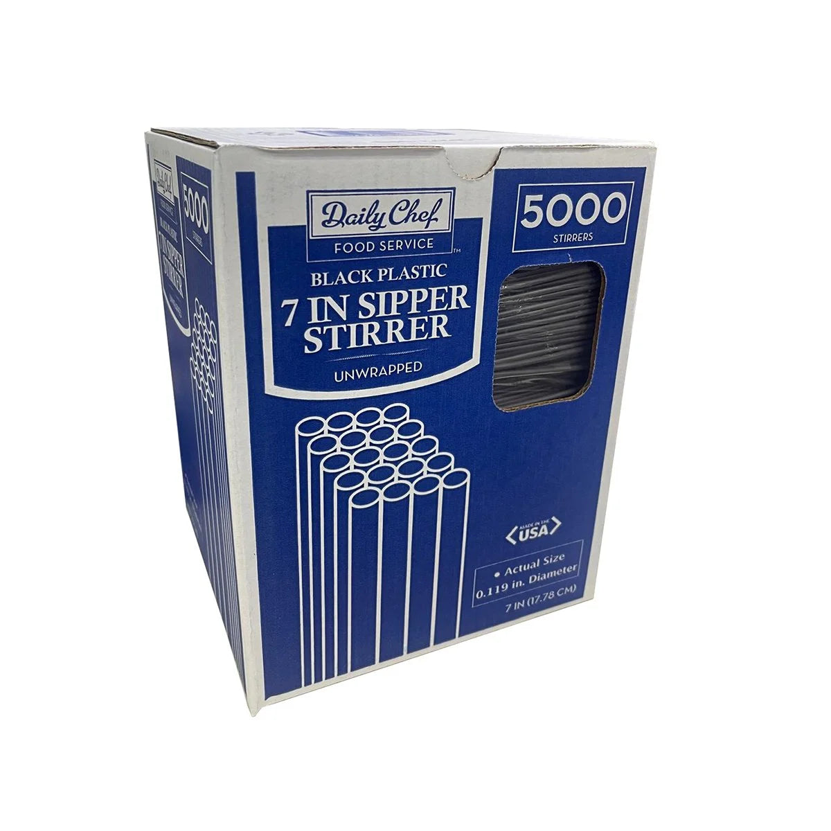 Daily Chef 7 Inches Sipper & Stirrer 5000 Pcs Per Box - MSTIRRER